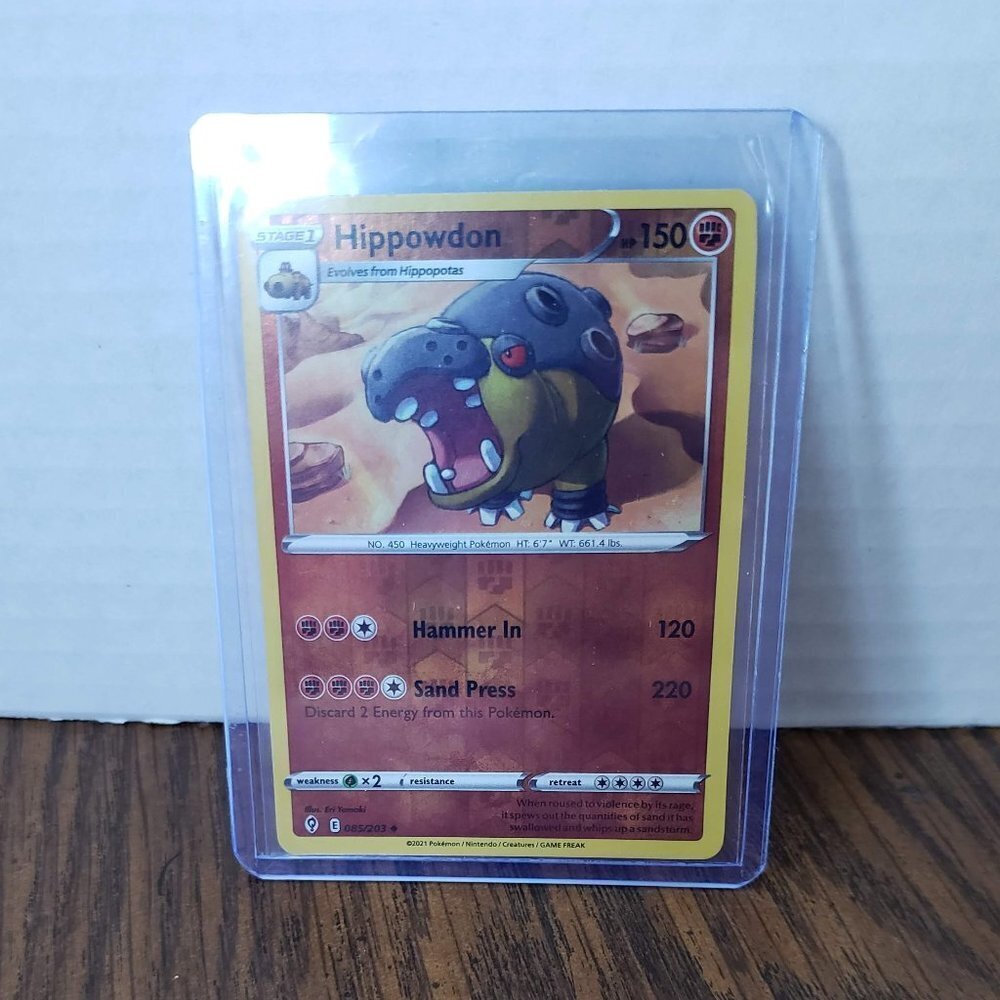 Pokemon - Hippowdon - 085/203 - Reverse Holo - Evolving Skies